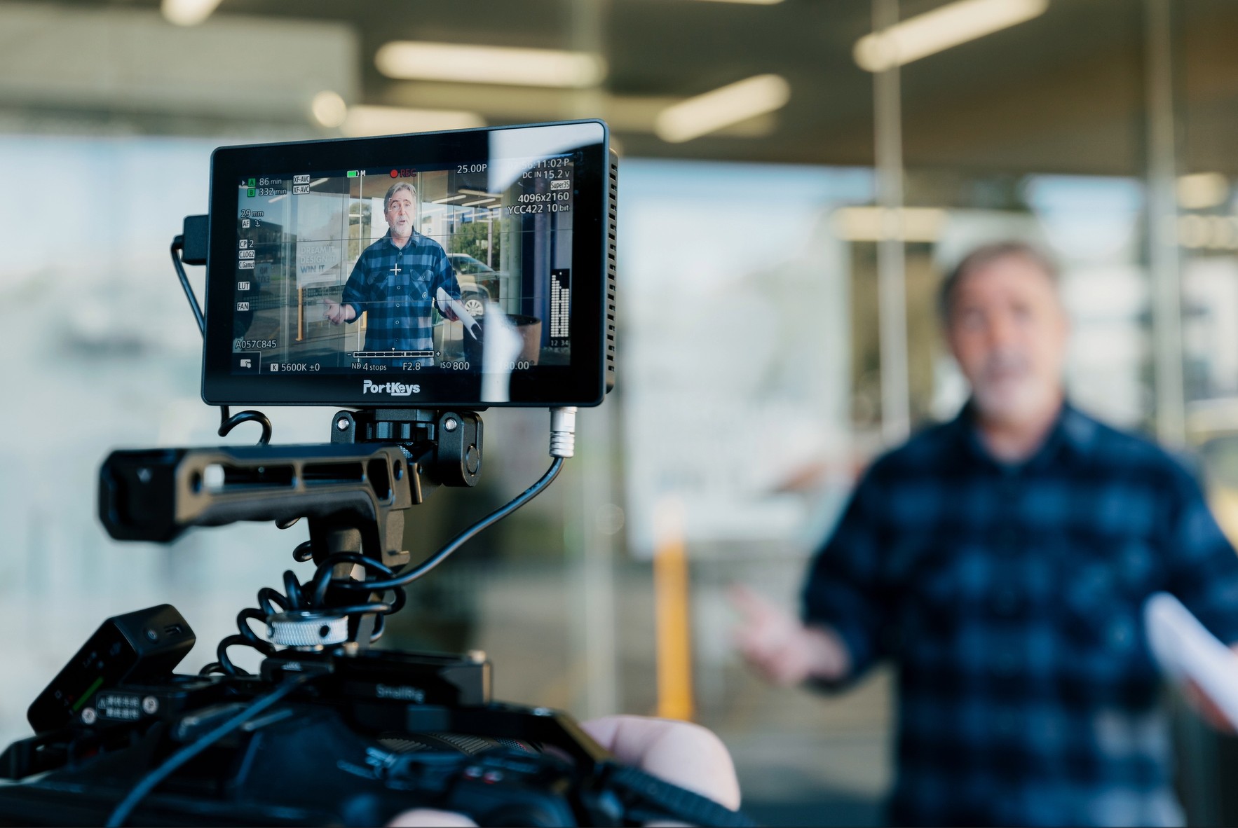 Peter filming "I've Been Thinking..."